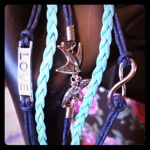 Ladies braided bracelets